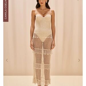 Patbo Crochet bloom beach dress